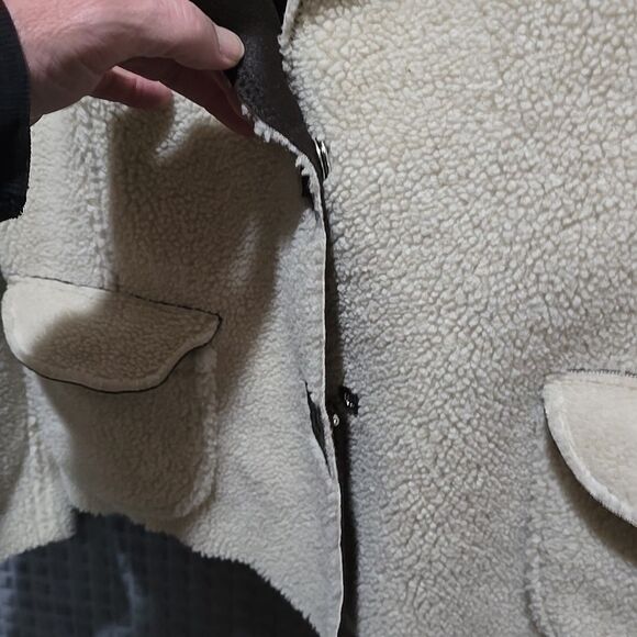 Faux Fur Fleece Sherpa Jacket 1X Ideology Pennylane Coat Cozy Glam Boho Chic NWT - Picture 9 of 16